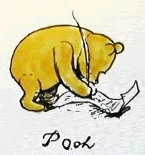 Pooh writing 2