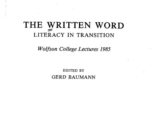 Technology of Writing