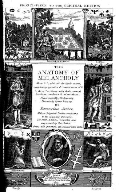 Burton - Anatomy of melancholy frontispiece