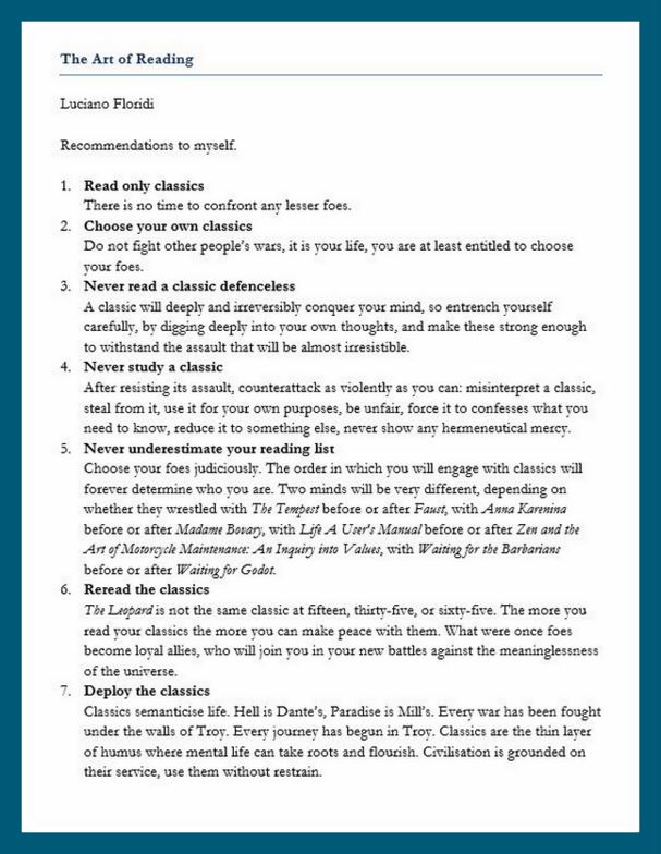 Floridi_The_Art_of_Reading