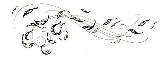 leaves wind